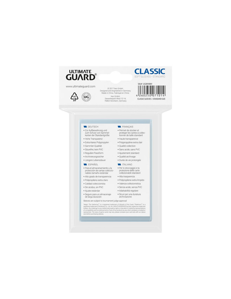 Ultimate Guard - Folii de Protectie Standard Size x100